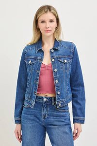 Risen Basic Fitted Denim Jacket