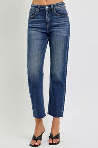 Risen High Rise Slim Barrel Jeans