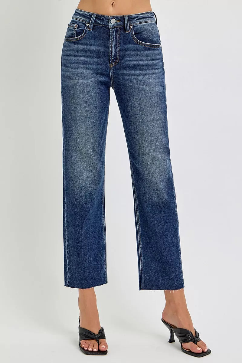 Risen High Rise Slim Barrel Jeans