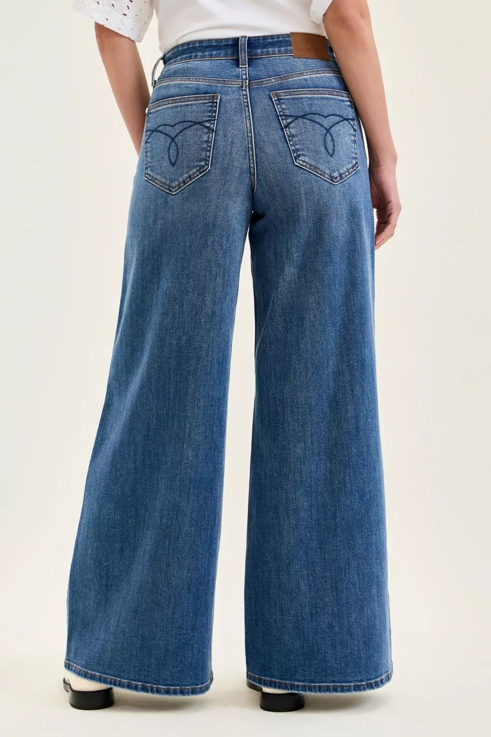 Judy Blue High Rise Wide Leg Palazzo Jeans