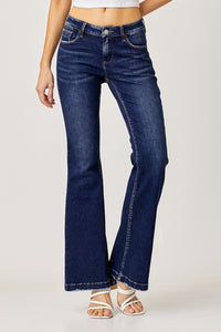 RISEN Low Rise Dark Wash Flare Jeans