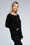 Lightweight & Carefree Front Pockets Sweater