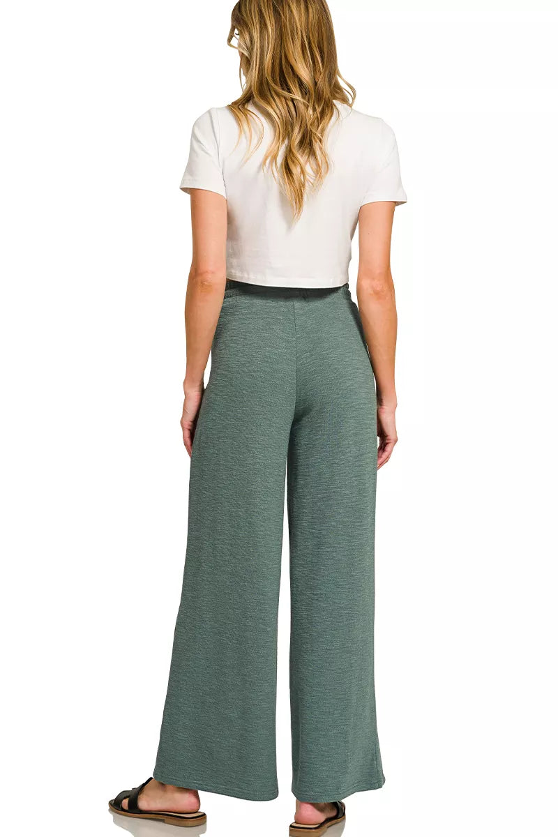 Cotton Slub Short Sleeve Tee and Pants Set