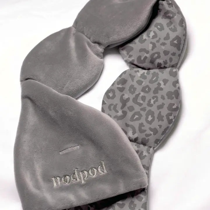 Snow Leopard Nodpod Weighted Sleep Mask