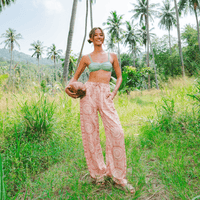 Lotus and Luna Baja Wide Leg Drawstring Pants