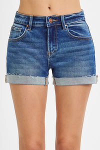 Risen Low Rise Cuffed Denim Shorts RDS6351