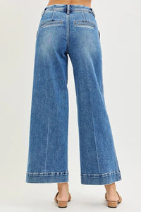 Risen Mid Rise Slouchy Wide Leg Jeans