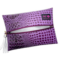 Makeup Junkie Bags Bubble Gator Amethyst