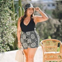 Lotus and Luna Bondi Smocked Waist Shorts
