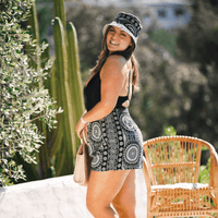 Lotus and Luna Bondi Smocked Waist Shorts