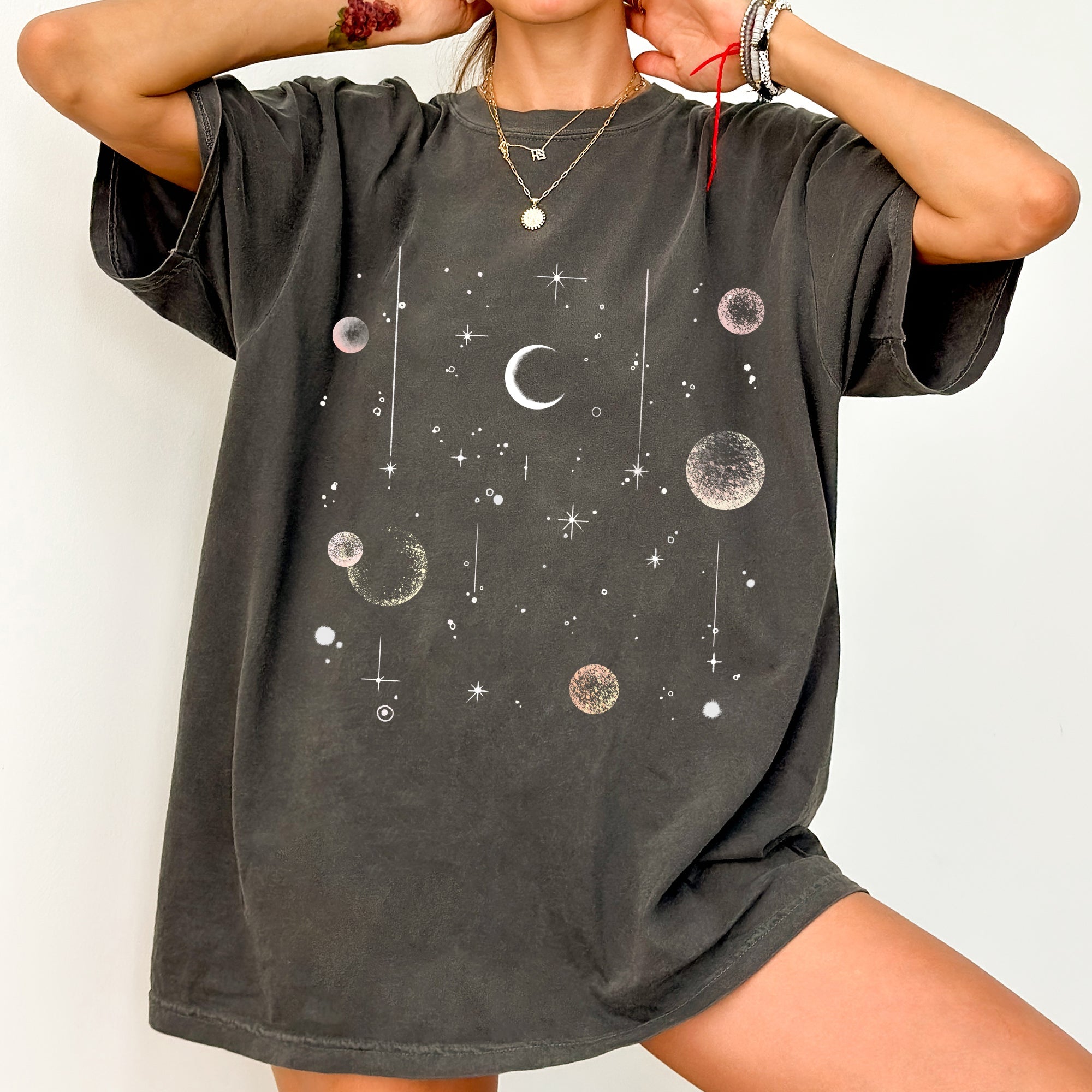 Moon Phase Comfort Colors Graphic T-shirt