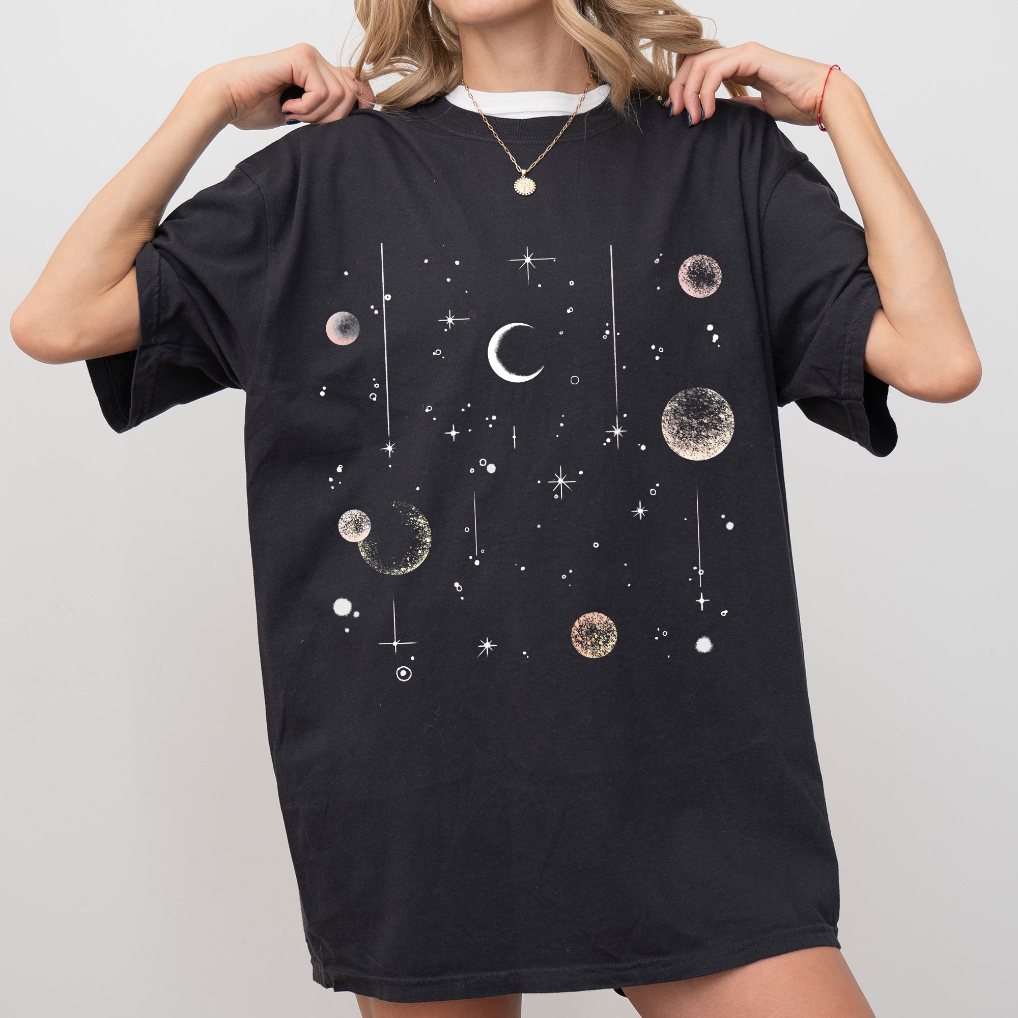 Moon Phase Comfort Colors Graphic T-shirt