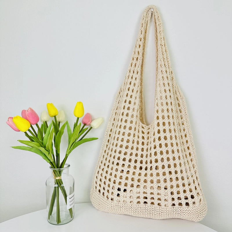 Knit Beach Tote Bag