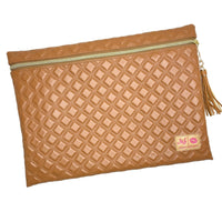 Makeup Junkie Bags Heirloom Cognac