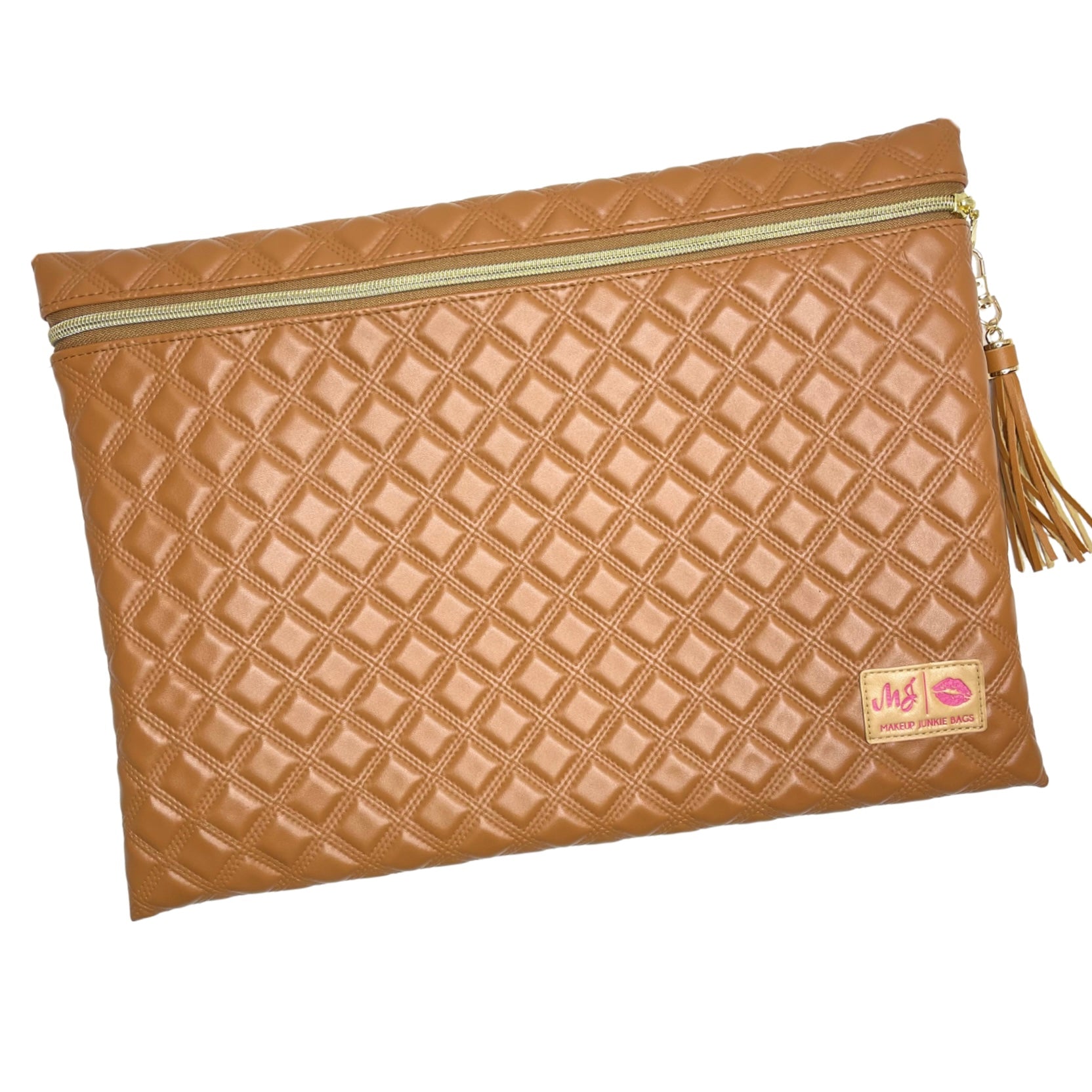 Makeup Junkie Bags Heirloom Cognac