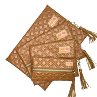 Makeup Junkie Bags Heirloom Cognac
