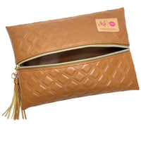 Makeup Junkie Bags Heirloom Cognac
