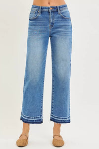 Risen High Rise Slouchy Cropped Boyfriend Jeans 