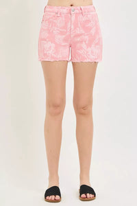 Risen High Rise Floral Printed Shorts