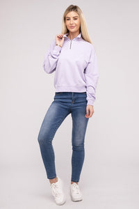 Half Zip Long Sleeve Sweatshirt