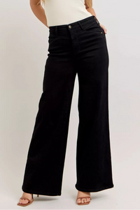 Judy Blue High Rise Front Yoke Wide Leg Jeans