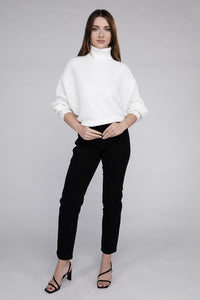 Dolman Sleeve Turtleneck Sweater