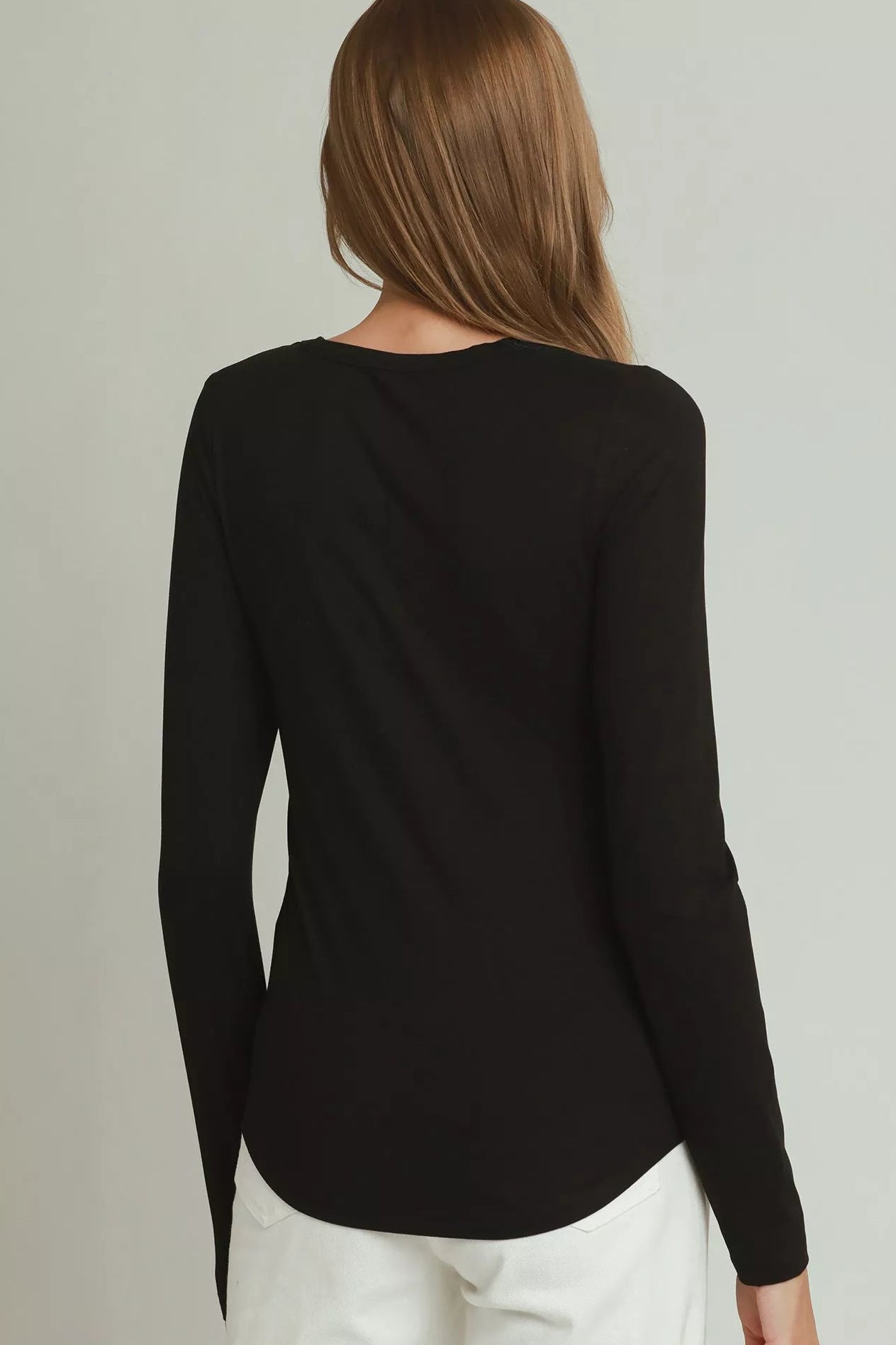 Umgee PULSEKNIT Crewneck Long Sleeve Top