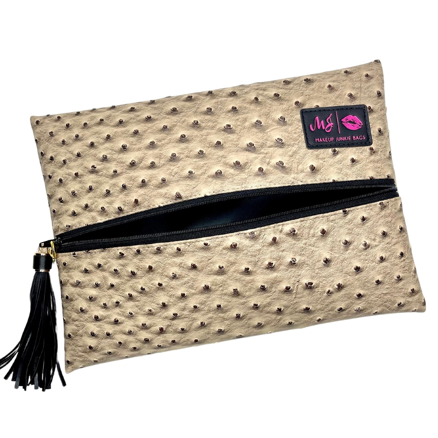 Makeup Junkie Bags Dusty Ostrich