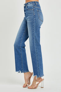 RISEN High Rise Relaxed Straight Jeans