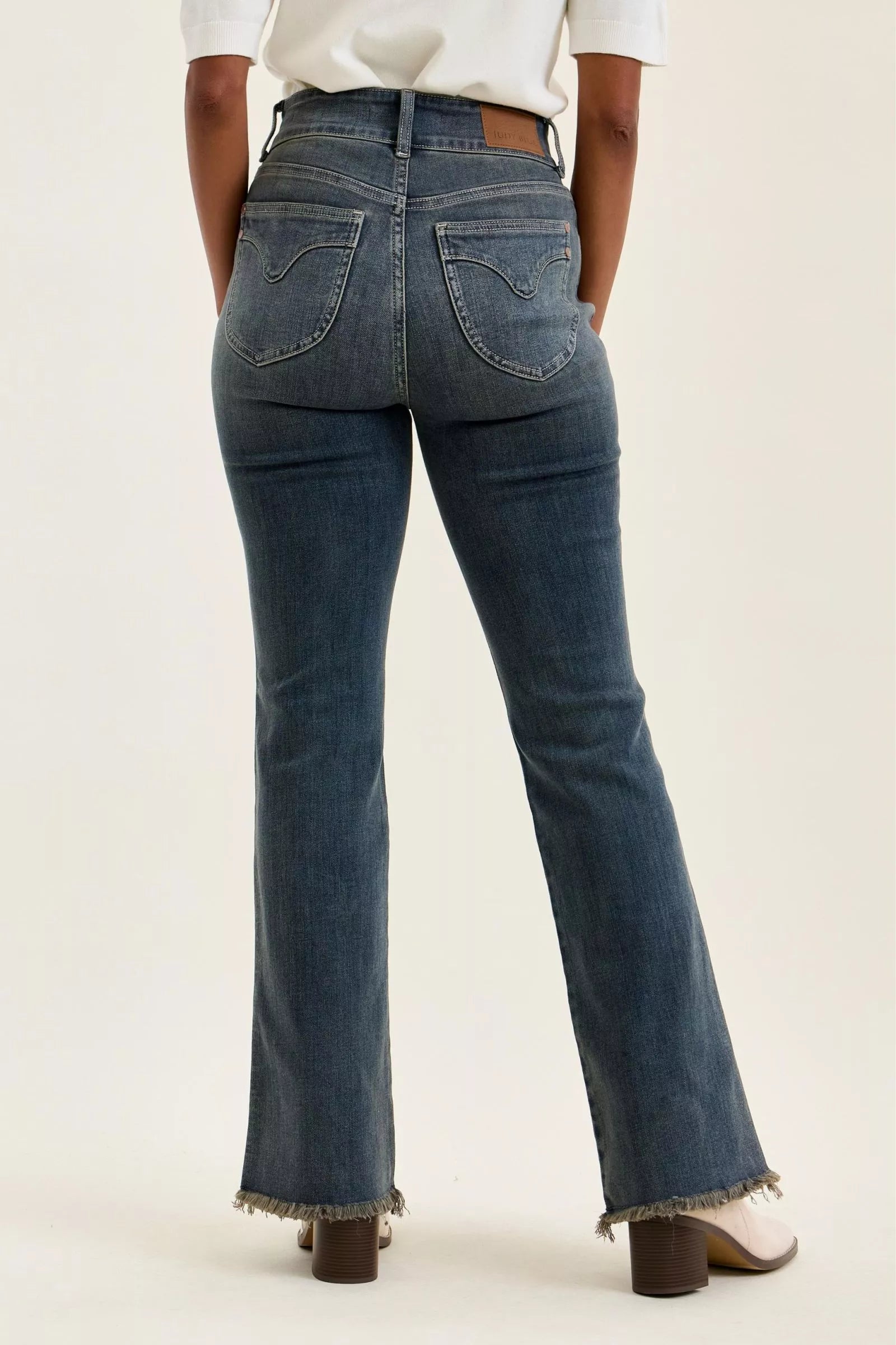 Judy Blue High Rise Daisy Double Button Bootcut Jeans 82734