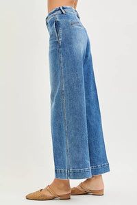 Risen Mid Rise Slouchy Wide Leg Jeans