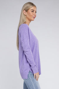Janessa Front Seam Tunic Sweater