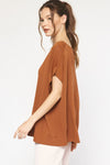 Effortlessly Chic Knit Top - Camel