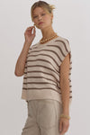 Kelsey Striped Sweater Knit Top