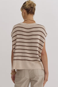 Kelsey Striped Sweater Knit Top