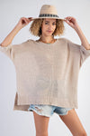 It's A Breeze Sweater Knit Top - Khaki