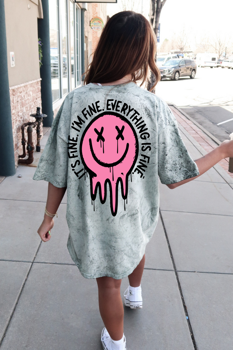 It's Fine, I'm Fine, Everything's Fine Comfort Colors Graphic Tee