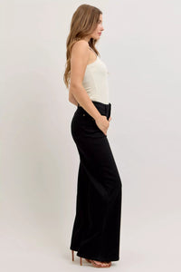 Judy Blue High Rise Front Yoke Wide Leg Jeans