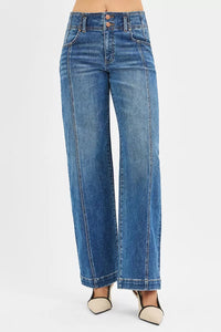 Risen High Rise Fit Wide Baggy Jeans