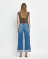 Flying Monkey High Rise Cuffed Wide Leg Jeans