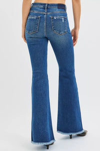 Risen High Rise Dark Wash Flare Jeans PF21477