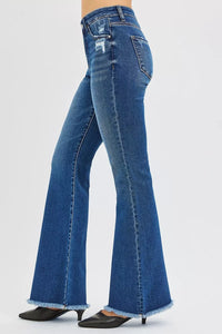 Risen High Rise Dark Wash Flare Jeans PF21477