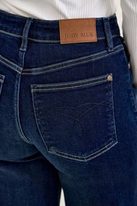 Judy Blue High Rise Lux Retro Wide Leg Dark Wash Jeans 82748