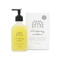 Whispering Willow Eucalyptus & Mint Natural Hand Soap in a Glass Bottle