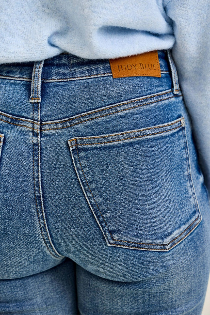 Judy Blue High Rise Tummy Control Ankle Straight Jeans 881166