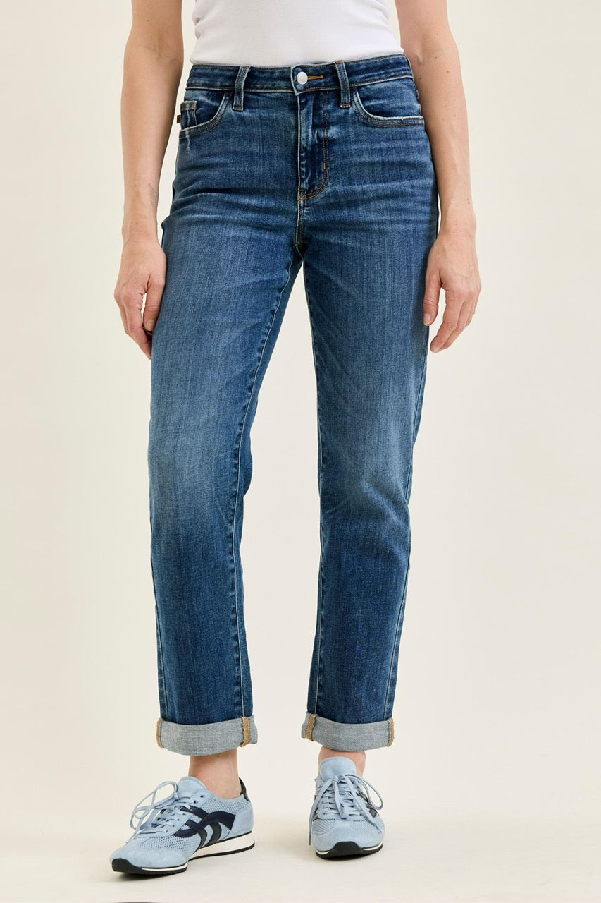 Zoey Mid Rise Billie Boyfriend Jean in Everyday Indigo