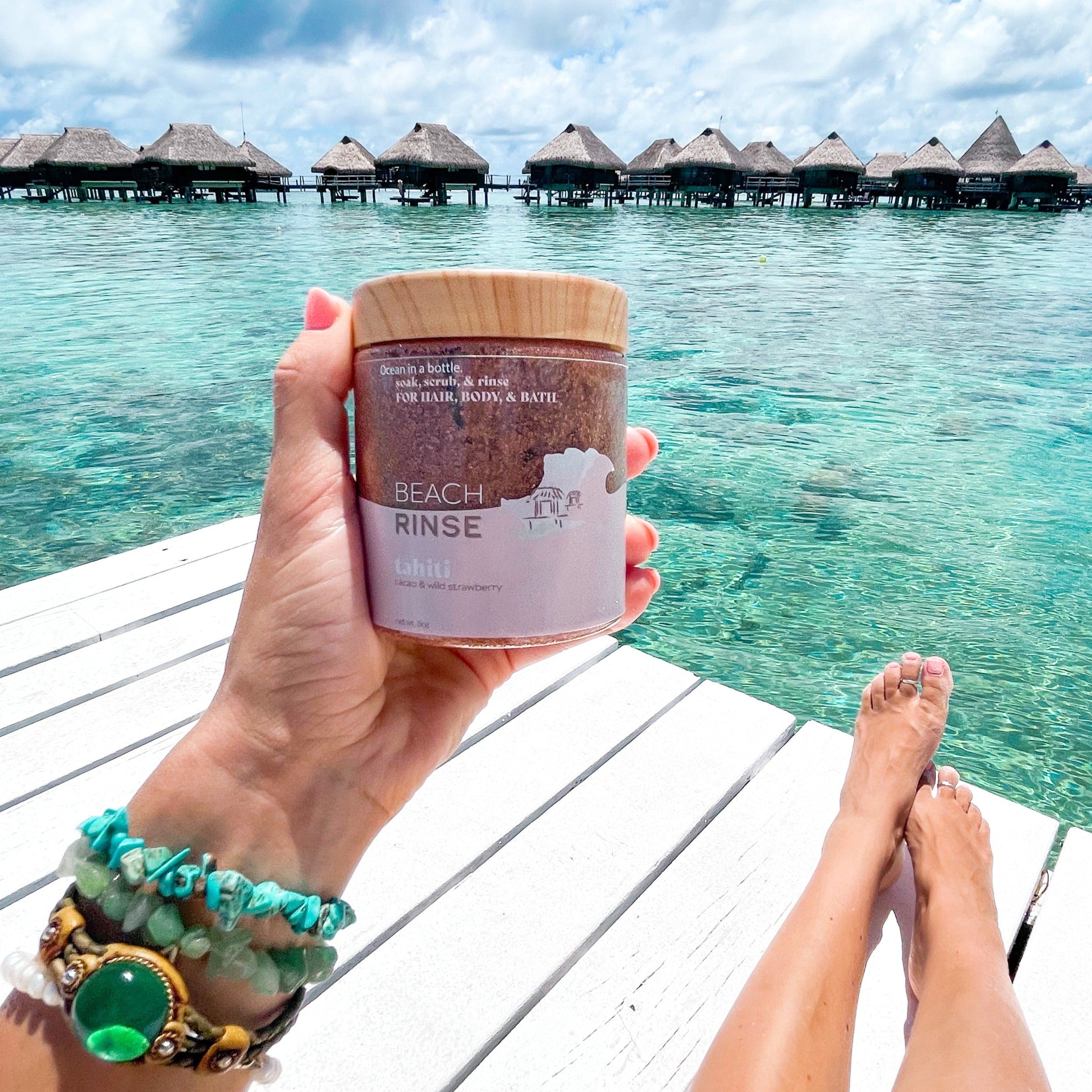 Tahiti Beach Rinse Bath Soak & Exfoliating Scrub