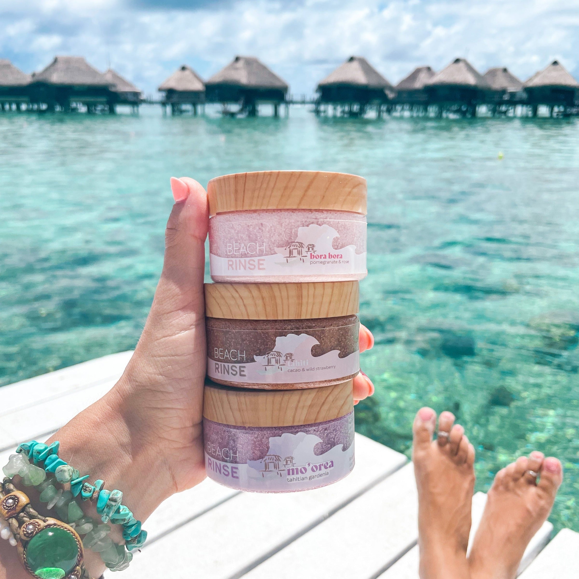 Mo'orea Beach Rinse Bath Soak & Exfoliating Scrub