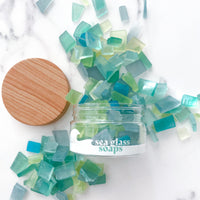 Sea Glass Soaps - Tropical Mandarin & Almond Mini Soaps