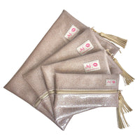 Makeup Junkie Bags Stardust Champagne
